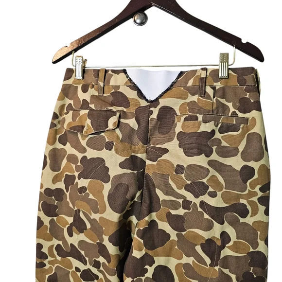 Vintage Waterproof Camo Hunting Pants - Duck Hunting Pattern - Outdoor Gear